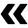 Rewind Black Left Arrows free icon for commercial use