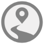 Road Map Placeholder Gray Round free icon for commercial use