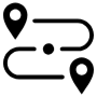 Road Map Placeholder Track Black free icon for commercial use