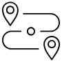 Road Map Placeholder Track Black Outline free icon for commercial use