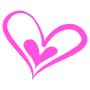 Romance And Hand Drawn Pink Hearts free icon for commercial use
