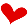 Romance And Hand Drawn Red Heart free icon for commercial use