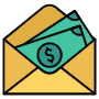 Salary and Envelope icon