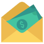 Salary Envelope And Cash Money free icon for commercial use