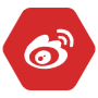 Sina Weibo Red Hexagon Logo icon