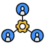 Team Management Or Business Collaboration free icon for commercial use