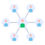 Team Management Organization And Network Hierarchy free icon for commercial use