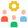 Teamwork Organization Or Team Management free icon for commercial use