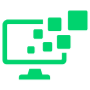Technology Computer Screen Green free icon for commercial use