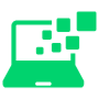 Technology Laptop Computer Screen Green free icon for commercial use