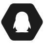 Tencent Qq Grey Hexagon Logo icon