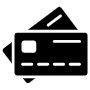 Two Black Credit Cards Or Debit Cards Together free icon for commercial use