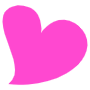 Valentines Day Hand Drawn Pink Heart free icon for commercial use