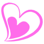 Valentines Day Hand Drawn Pink Heart Inside Heart free icon for commercial use