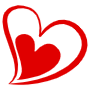 Valentines Day Hand Drawn Red Heart Inside Heart free icon for commercial use