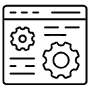 Website Maintenance Black Outline free icon for commercial use