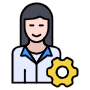 Woman Manager Or Employee Management free icon for commercial use