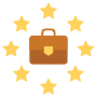 Work Experience Briefcase Yellow Stars free icon for commercial use
