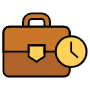 Working Hours And Experience Briefcase icon