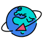 World History Global Map free icon for commercial use