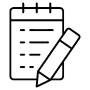 Writing Notes And Pencil free icon for commercial use