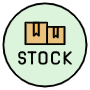 In Stock Product Label Sticker free icon for commercial use