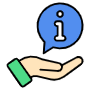 Information Sign And Hand free icon for commercial use