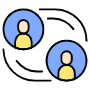 Interaction Two People free icon for commercial use