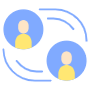 Interaction Two People free icon for commercial use