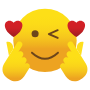 Korean Heart Yellow Emoji free icon for commercial use