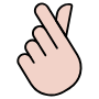 Korean Love Symbol Hand Gesture free icon for commercial use