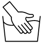 Laundry Hand Wash Black Outline free icon for commercial use