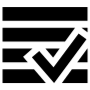 Layers Stack Organized Black Checkmark free icon for commercial use