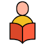 Learning Student And Red Book free icon for commercial use