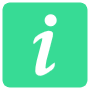Light Green Square Information Button free icon for commercial use