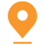 Location Marker Line Orange Placeholder free icon for commercial use