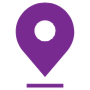 Location Marker Line Purple Placeholder free icon for commercial use