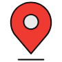 Location Marker Line Red Placeholder free icon for commercial use