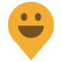 Location Symbol Emoji Yellow free icon for commercial use