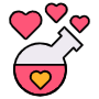 Love Potion And Flask free icon for commercial use