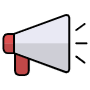 Megaphone Announcement Or Call To Action free icon for commercial use