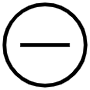Minus Circle Symbol icon