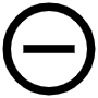 Minus Circle Symbol icon