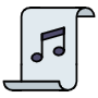 Musical Note Sheet free icon for commercial use