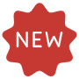 New Badge Sticker Red free icon for commercial use