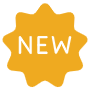 New Badge Sticker Yellow free icon for commercial use