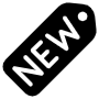 New Item Sticker Black Label free icon for commercial use