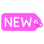 New Pink Item Label free icon for commercial use