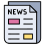 Newspaper Folded Or News Report free icon for commercial use