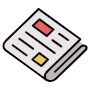 Newspaper Folded Or Reading Symbol free icon for commercial use